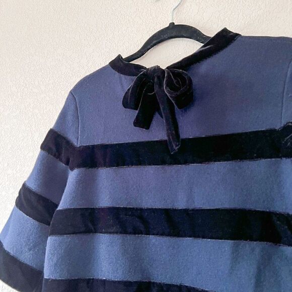 NWT! Maje Relina Velvet-stripe Jumper Dress, Size 3 (Large) - Picture 8 of 9